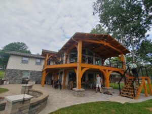 Timber Frame Addition and Deck